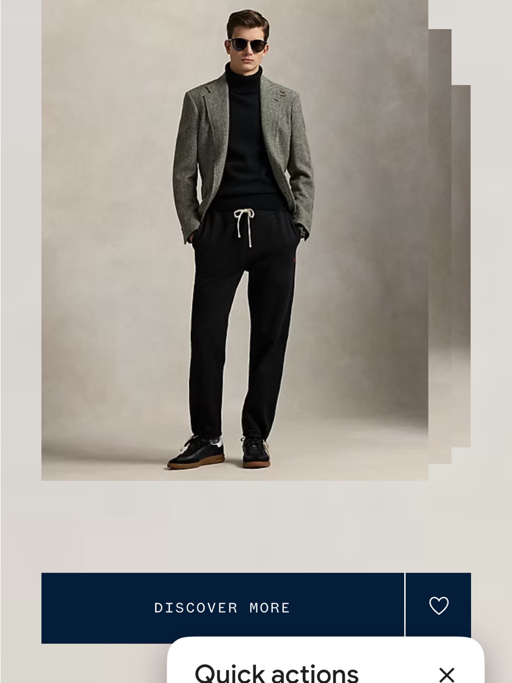 Polo By Ralph Lauren Black Drawstring Joggers